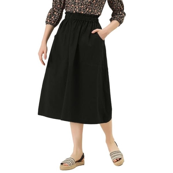 Allegra K Dresses & Skirts - Allegra K - Peasant Midi Skirt - Black - XL